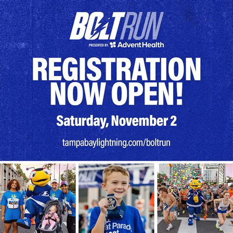 24th Annual Bolt Run | Amalie Arena | UpcomingEvents.com