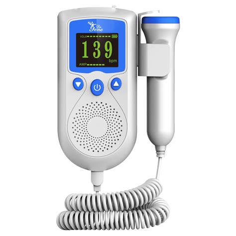 Dr. Gene Fetal Doppler Heart Rate Monitor with USB Charging, Headphone ...