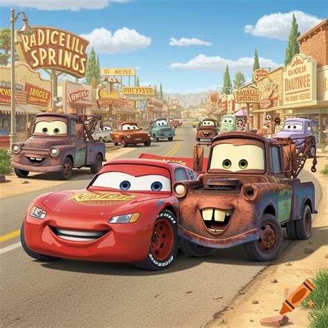 Disney Cars Toyota 4 Runner 3rd Gen mashup concept art design illustration on Craiyon