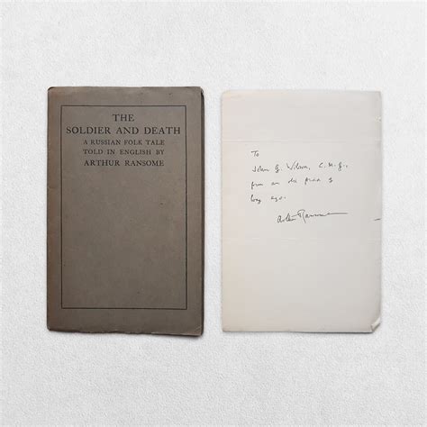 The Soldier And Death, A Russian Folk Tale. Told In English With Signed ...