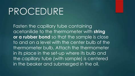 Melting Point determination- Acetanilide, Benzoic Acid and Salicylic ...