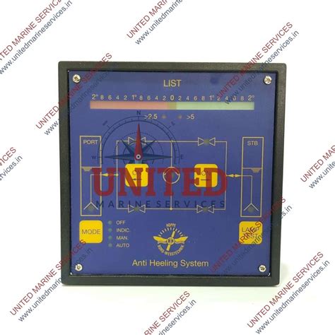HOPPE MARINE BORD-MESSTECHNIK CONTROL PANEL ANTI HEELING SYSTEM ...