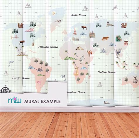 Kids Worldmap mural – It's my wall