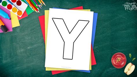 Free Printable Uppercase Letter Y Template - Simple Mom Project