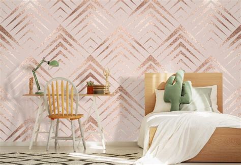 Buy Rose Gold Wallpaper for Walls – 3 Year Warranty