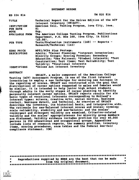 ED224814 - Nice 👍 - ED 224 814 TITLE INSTITUTION PUB DATE NOTE ...