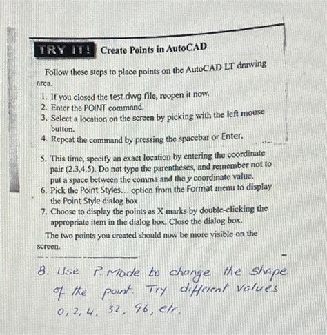 Image result for AutoCAD Point Tutorial