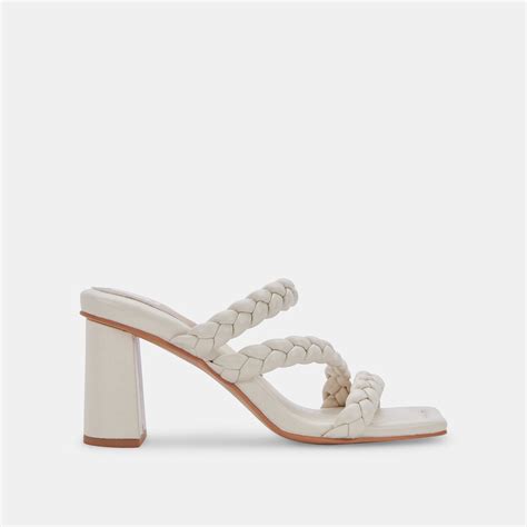 PANG Heels Ivory Stella | Women's Ivory Braided Heels– Dolce Vita ...