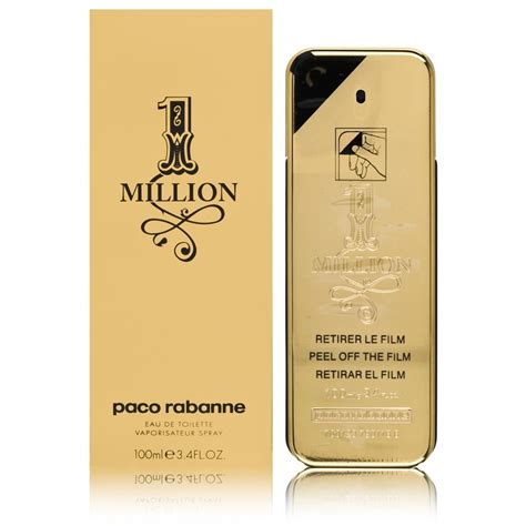 Paco Rabanne 1 Million Eau de Toilette Spray For Men's 100Ml : PACO ...
