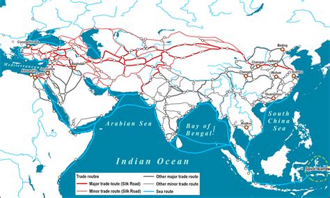 The Silk Road and Arab Sea Routes (11th and 12th Centuries) | The Geography of Transport Systems