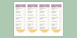 👉 Writing Prompt Checklist (teacher made) - Twinkl