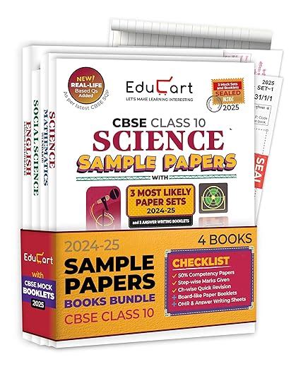 Educart CBSE Sample Paper Class 10 2024-25 - Science, Mathematics (Sta ...