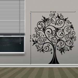Creative Width Decor 69 cm Ethnic Tree 2 Self Adhesive Sticker Price in ...
