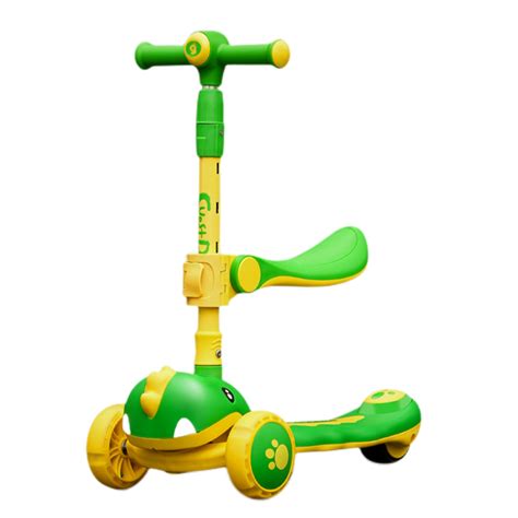 Flashing Wheels Kids 3 Wheel Kick Scooter Adjustable Height - Children Scooter and Kids Kick ...