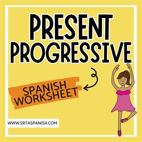 Progressive Tenses Spanish Worksheet