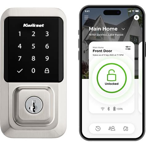 Kwikset Halo Wi-Fi Smart Lock, Keyless Entry Door Deadbolt, Geofence ...
