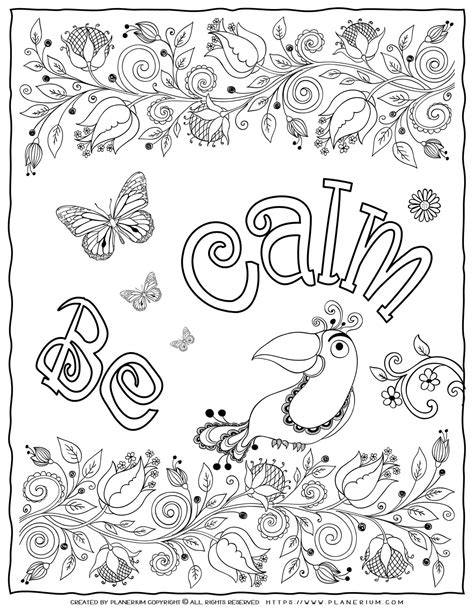 Calming Coloring Pages - MIT Printable