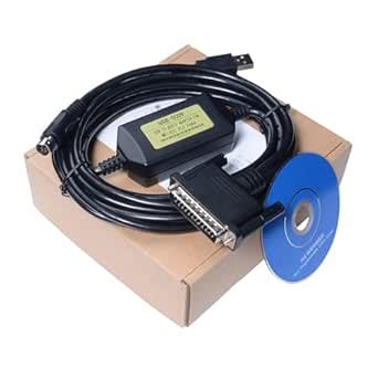 Generic 2m USB to RS422 Cable for Mitsubishi FX Series PLCs, Compatible ...