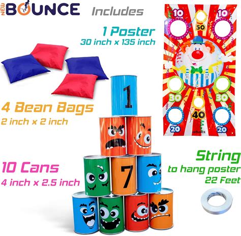 Buy New-Bounce Bean Bag Can Toss Games - Carnival Outdoor Games for ...