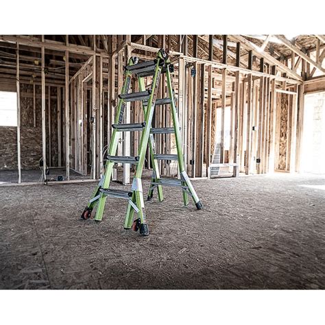 Little Giant Ladders Dark Horse 2.0, M22 Fiberglass 22-ft Reach Type 1A ...