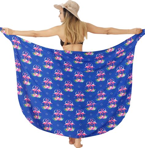 LA LEELA Women's Bikini Beachwear Sarong Coverups Swim Cover up Summer ...