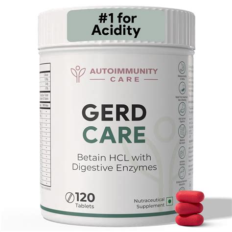 Autoimmunity Care GERD Care – Betaine HCL with Pepsin & Enzymes ...
