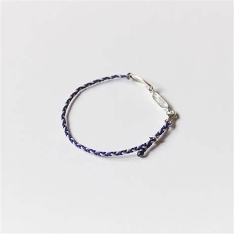 2type ロープブルーシルバーブレスレット 925SILVER B564 B565 HANNA543 正規品 BTS SUGA 着用モデル ...