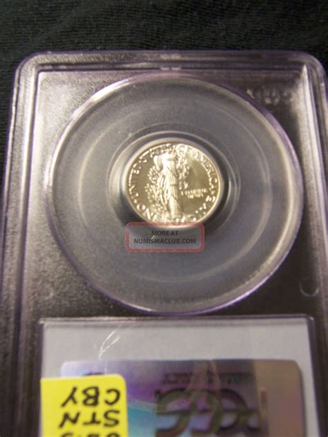 Wonderful Wwii Mercury Dime 1941 - D Pcgs Certified Ms - 65 W/ Full Bands