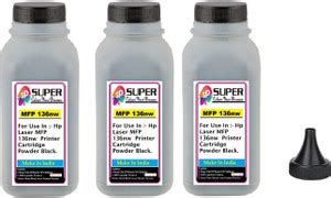 SUPERC HP Laser MFP 136nw Printer Toner Refill Pack 3 + 12 tape Free ...
