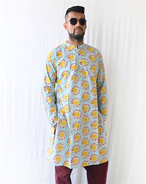 Sunburn Cotton Men's Long Kurta – Phutari