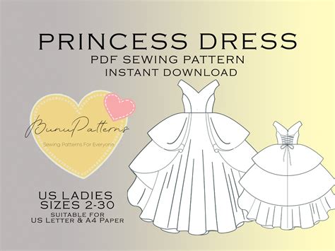 Image result for Free Princess Dress Pattern