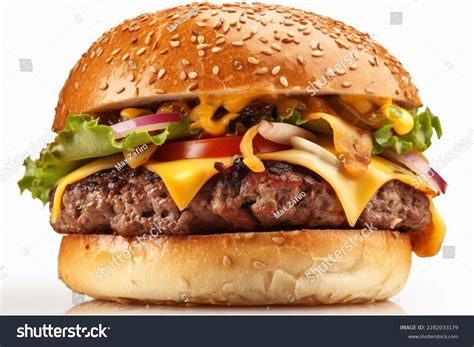 Photo de stock Photo de stock de hamburger classique, 2282033179 ...