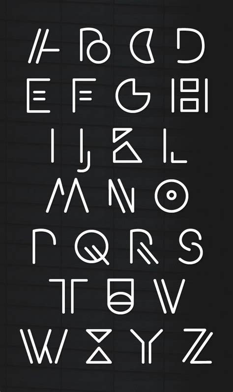 alphabet typography fonts