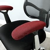 Stretch Office Chair Armrest Cover Pads Slipcover Elastic, Comfy Gaming ...