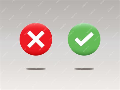 Premium Vector | Green check mark and red wrong bubble 3d illustration ...