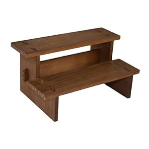 CALANDIS® Wooden Display Riser Shelf Collectibles Display Stand for ...