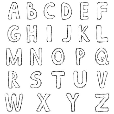 Vetores de Draw alphabet - Baixe vetores grátis de alta qualidade do ...