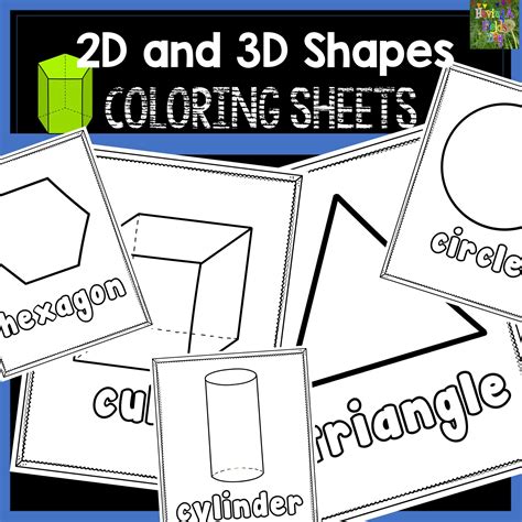 Coloring Pages Of 3d Shapes