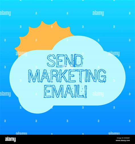 Handwriting text Send Marketing Email. Concept meaning targeting of ...