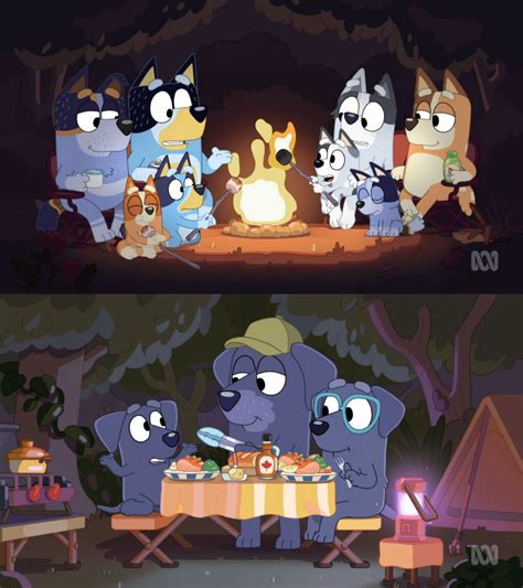 Bluey Camping Families by Mdwyer5 on DeviantArt