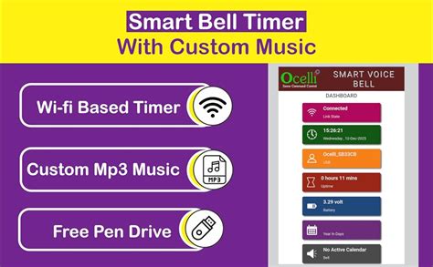OCELLI Voice Bell Timer Smart Automatic School Voice Bell Timer - 6 ...