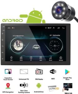 FABTEC 7 Inch Car Double Din Android HD Touch Screen Stereo Player with ...