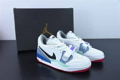 乔丹Air Jordan Legacy AJ312 Low 魔术贴三合一 白紫蓝复活节低帮篮球鞋纯原版本 货号：DV9127-101-莆田纯原鞋社区