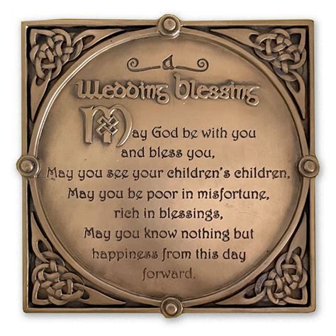 Irish Wedding Blessing Plaque | St. Patrick's Guild
