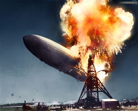The Hindenburg disaster, Lakehurst, NJ, May 6th 1937 | Hindenburg disaster, Colorized photos, Photo