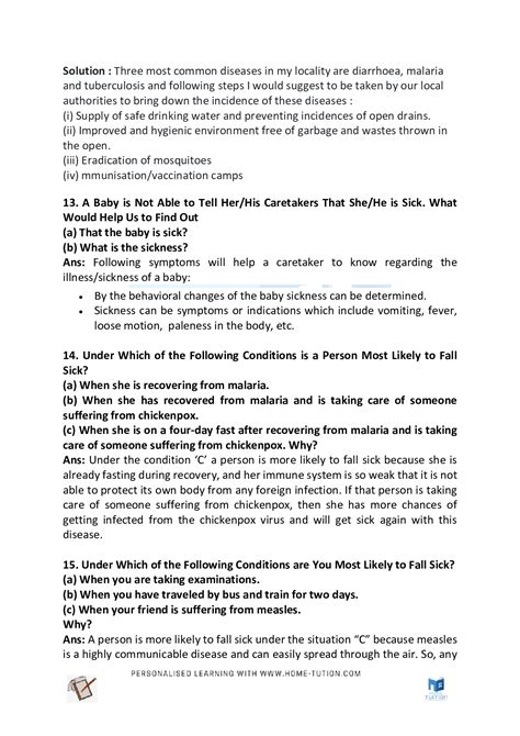 Image result for Class 9 Science Chapter Why Do We Fall Ill