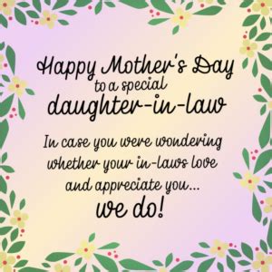 Amazing Mother's Day Messages for Your Daughter-In-Law » AllWording.com