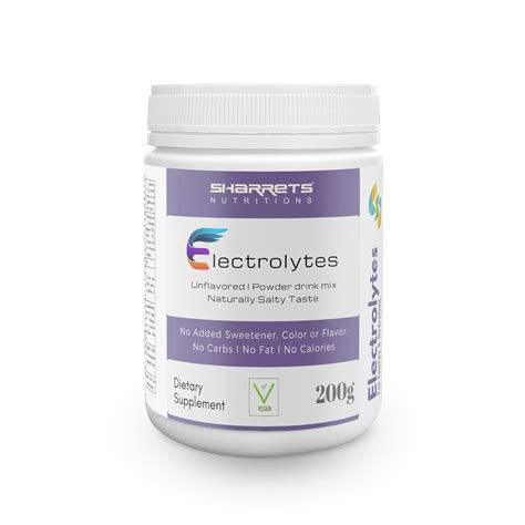 Sharrets Electrolytes Sugar Free Powder drink Mix Keto Supplement for ...
