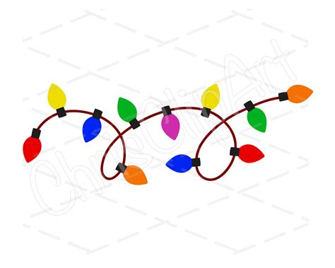 String Of Christmas Lights Clipart