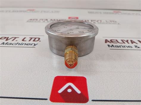 Gasli En 837-1 Pressure Gauge 0-100 Bar 2000952 – Aeliya Marine